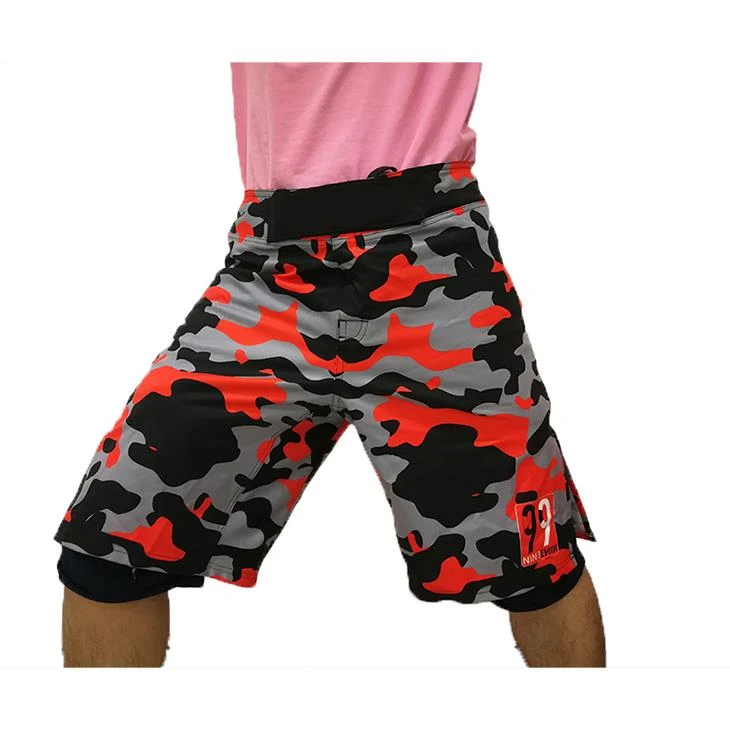 Fullur Sublimation gerði Camo Fighting Short